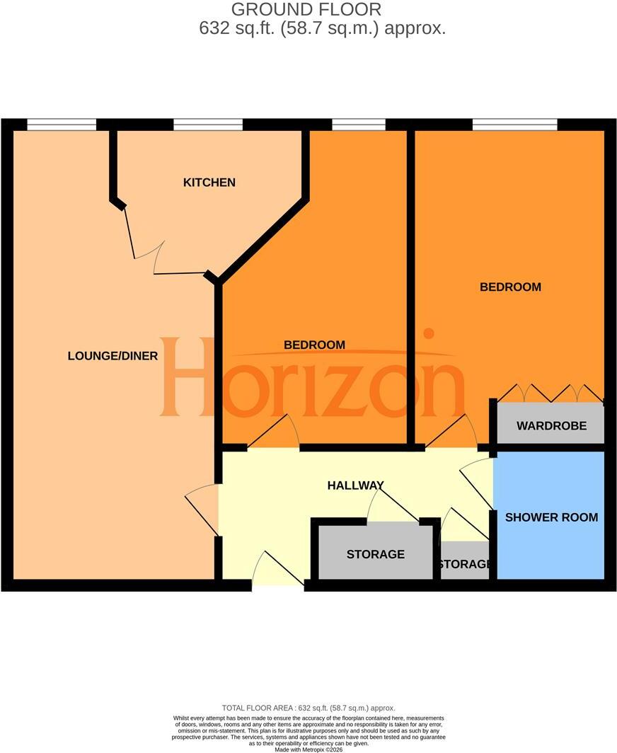Ormond House, Roche Close, Rochford floorplan