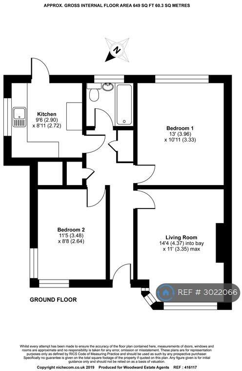 Ranmoor Gardens, Harrow, HA1 floorplan