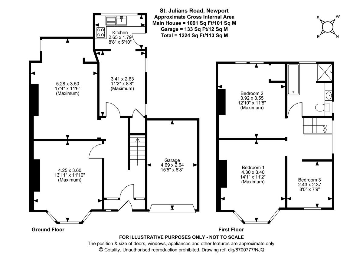 St Julians Road, Newport floorplan