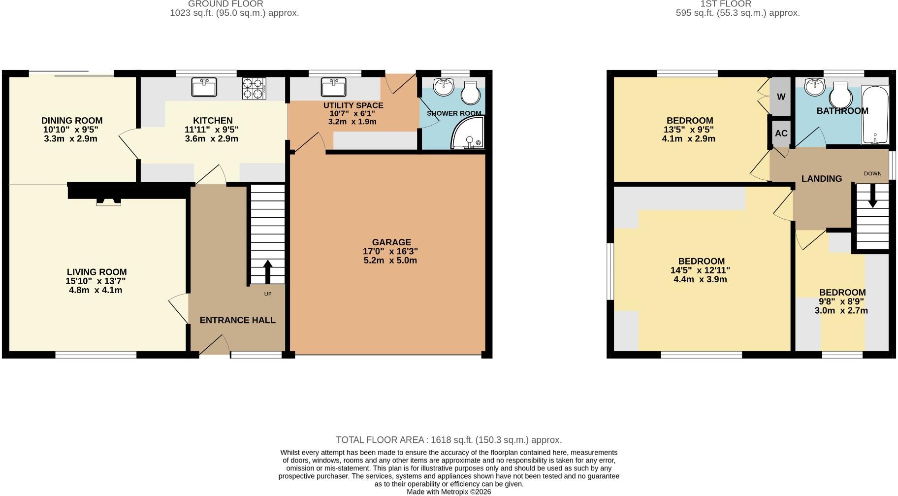 Hastings Road, Malvern, Worcestershire, WR14 2XE floorplan