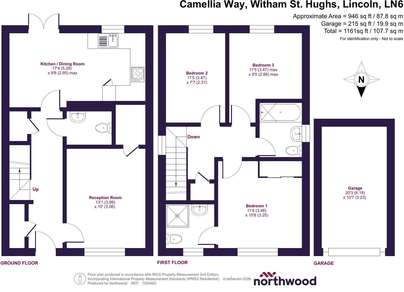 Camellia Way, Witham St Hughs, Lincoln, LN6 floorplan