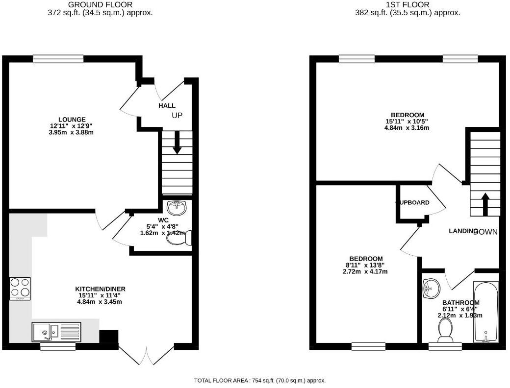 Padstow, Cornwall, PL28 floorplan