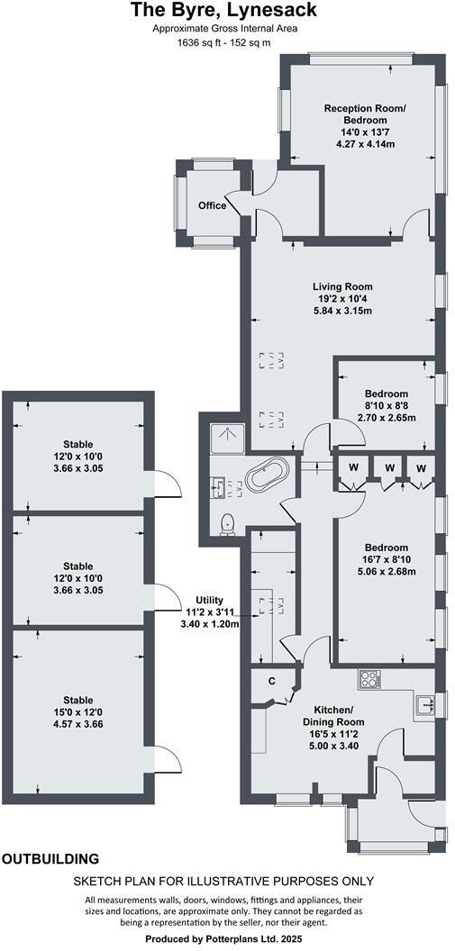 The Byre, Lynesack, Butterknowle, Bishop Auckland floorplan
