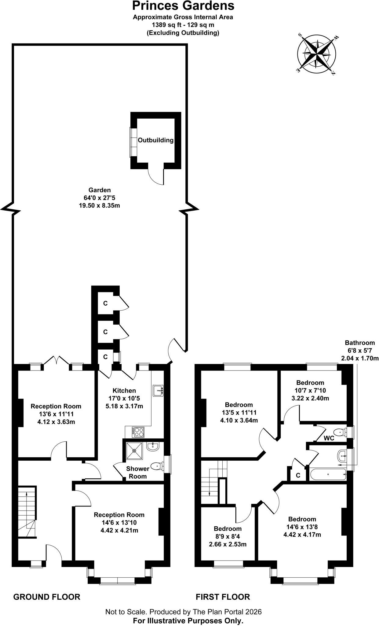 Princes Gardens, Ealing floorplan
