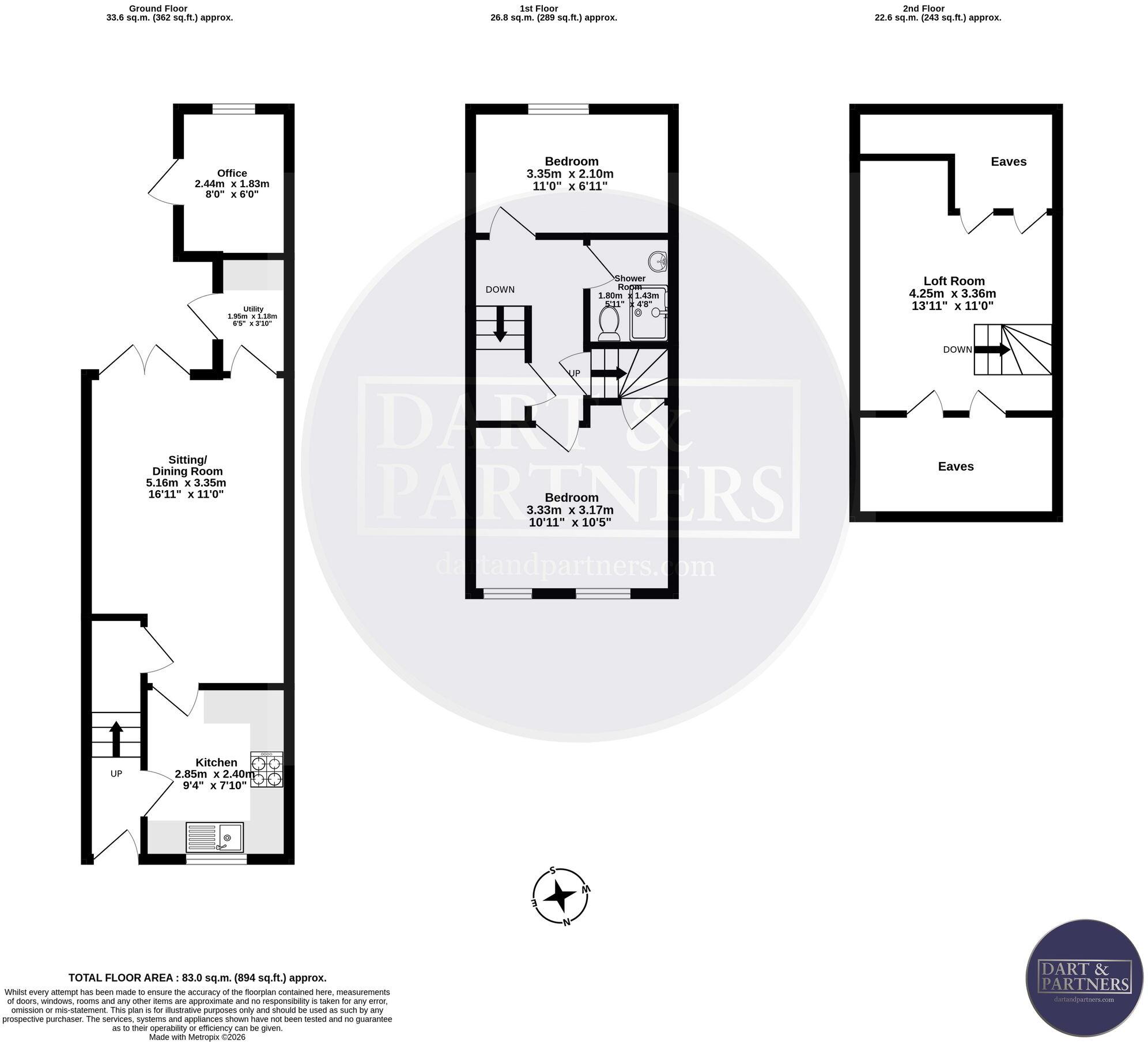 Brook Street, Dawlish, EX7 floorplan