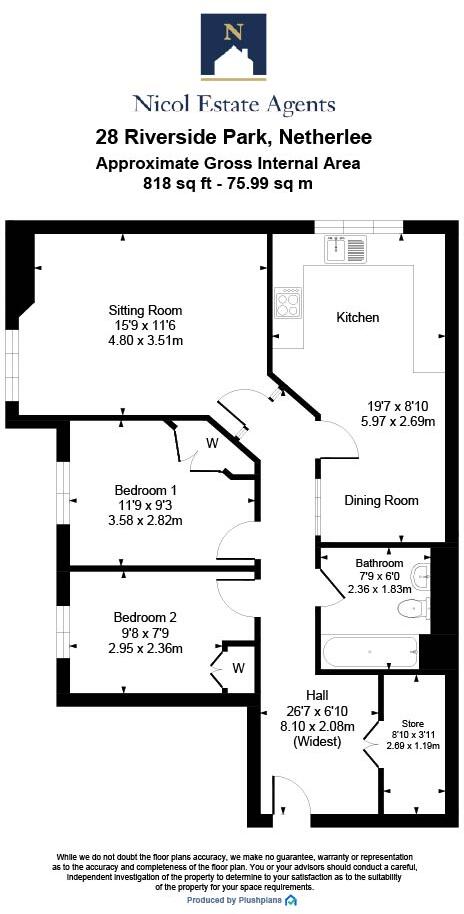 Riverside Park, Linnpark Avenue, Netherlee floorplan