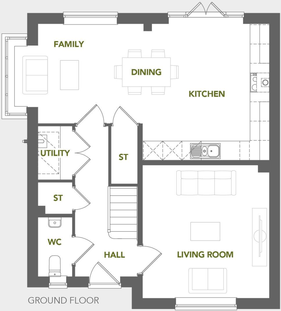 Kempsey, Worcester, Worcestershire floorplan