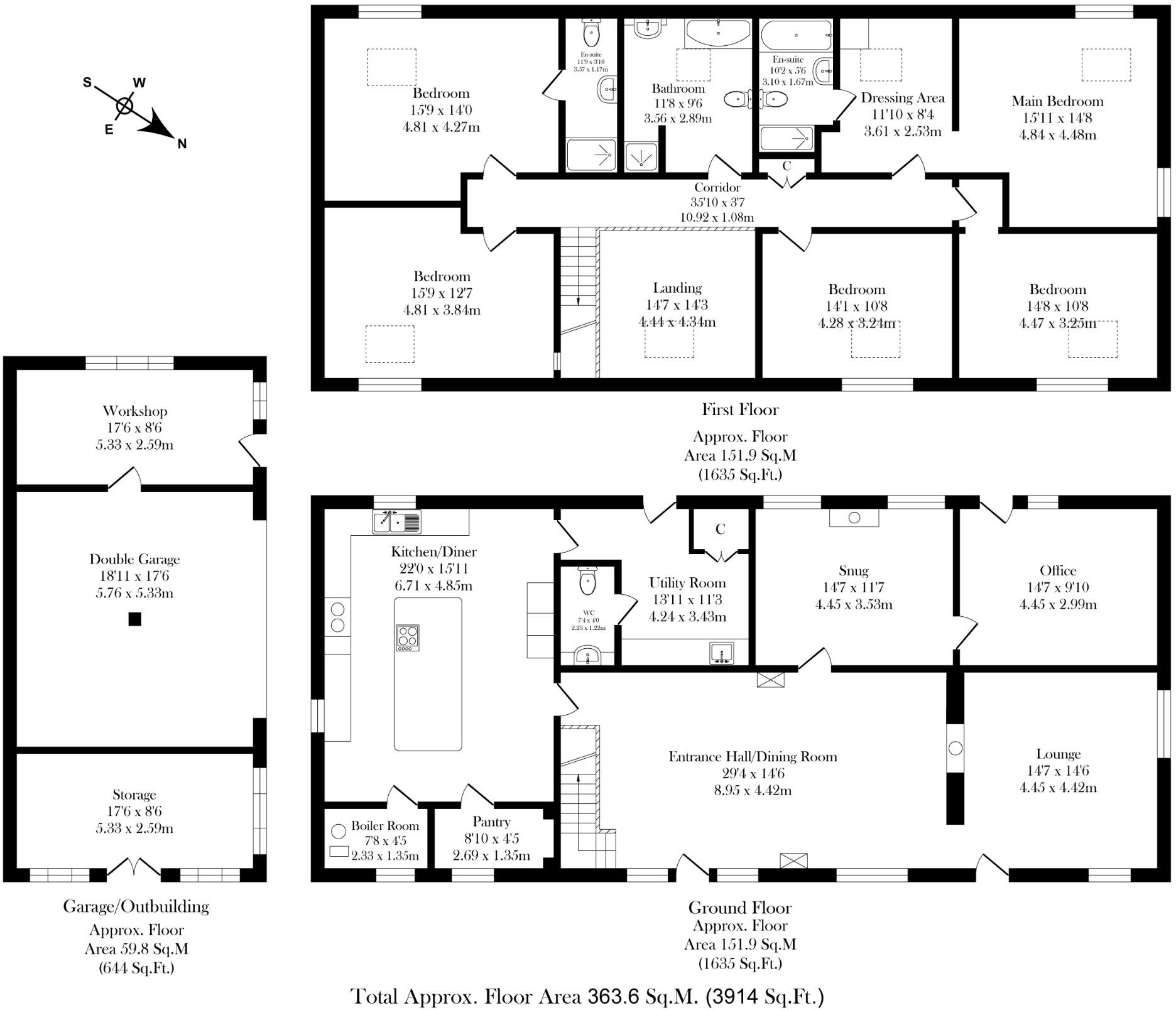 Standish Wood Lane, WN6 floorplan