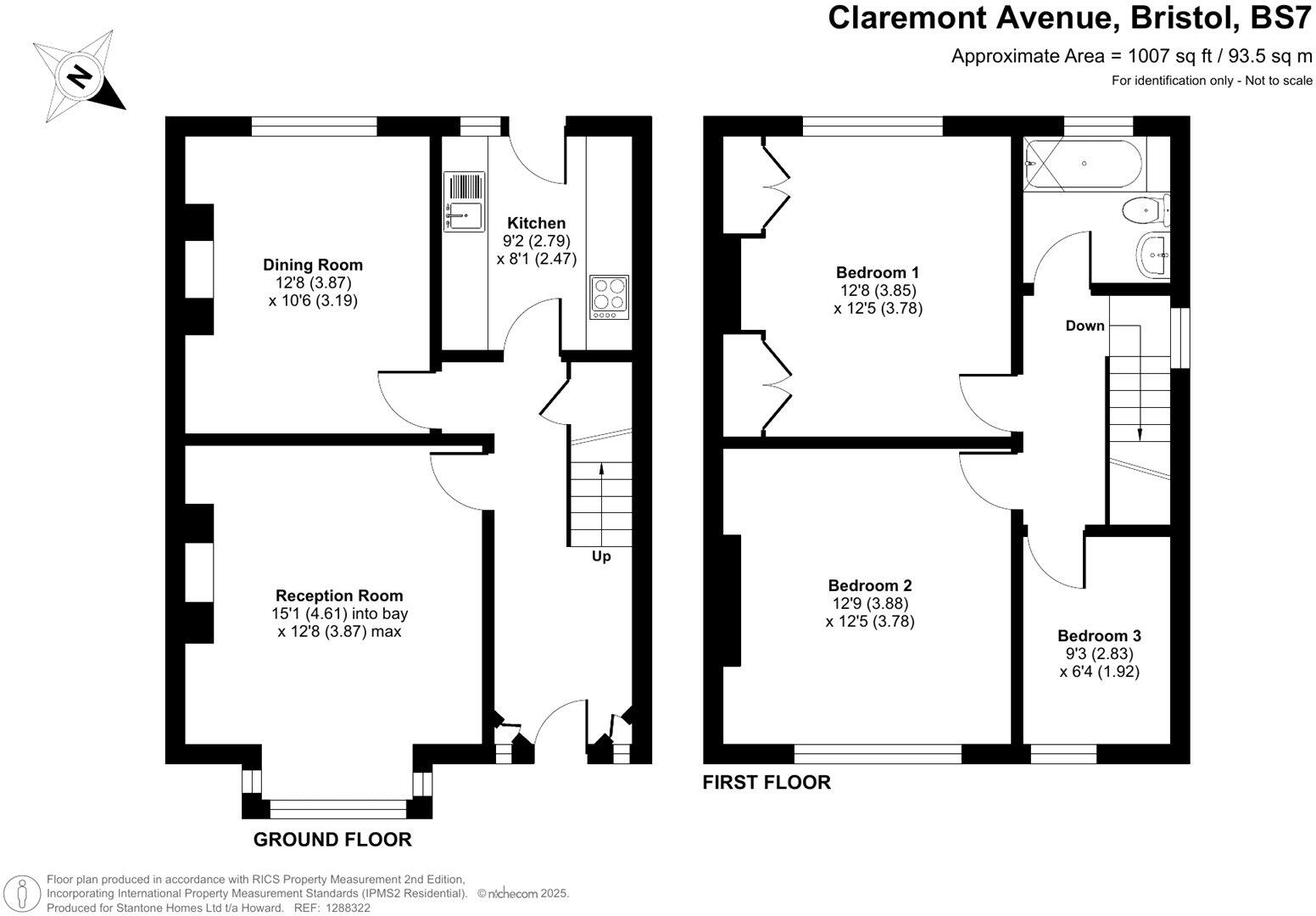 Claremont Avenue, Bishopston, Bristol, , BS7 floorplan