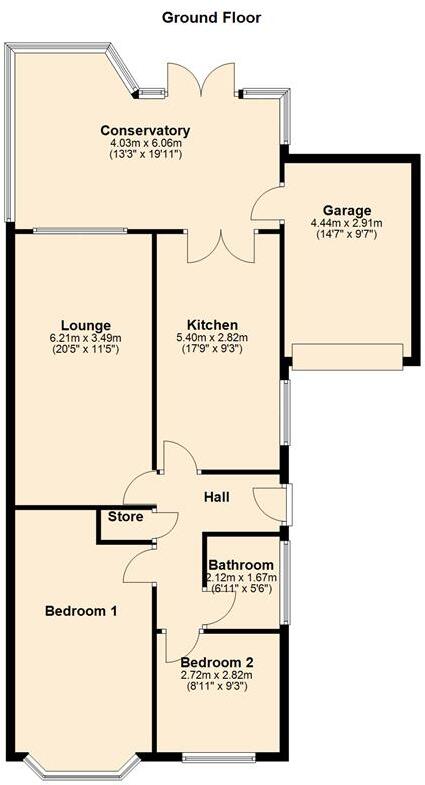 Stour Close, Burntwood, WS7 9JY floorplan