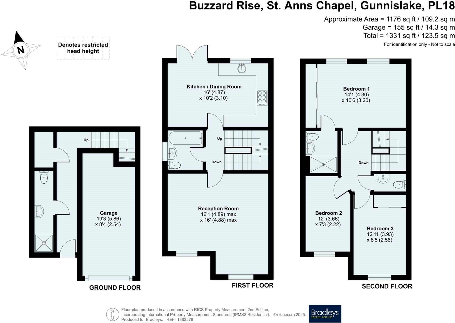 Buzzard Rise, St. Anns Chapel, Gunnislake, Cornwall floorplan