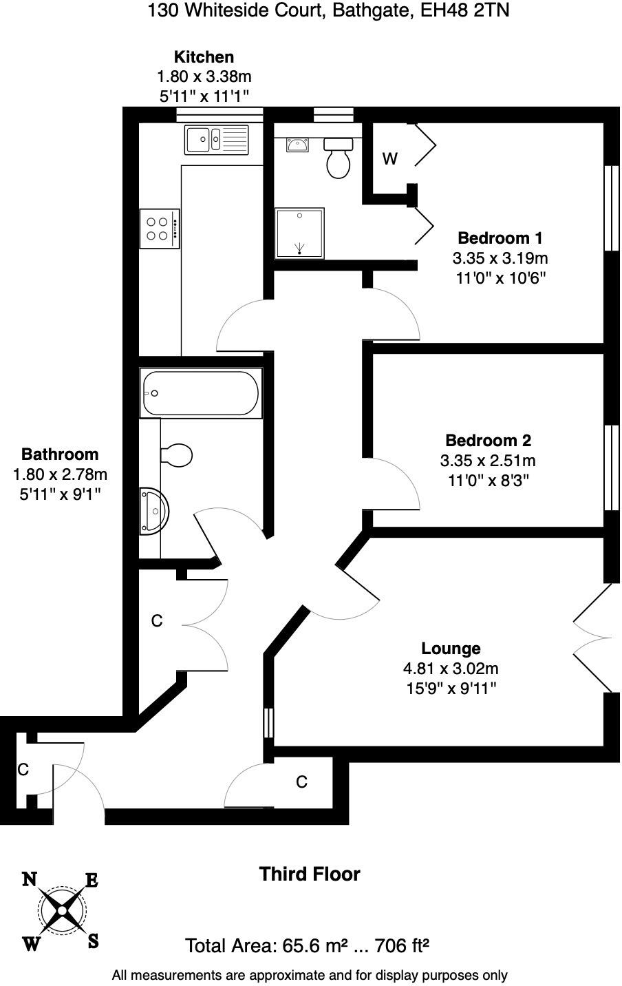 Whiteside Court, Bathgate, West Lothian, EH48 floorplan