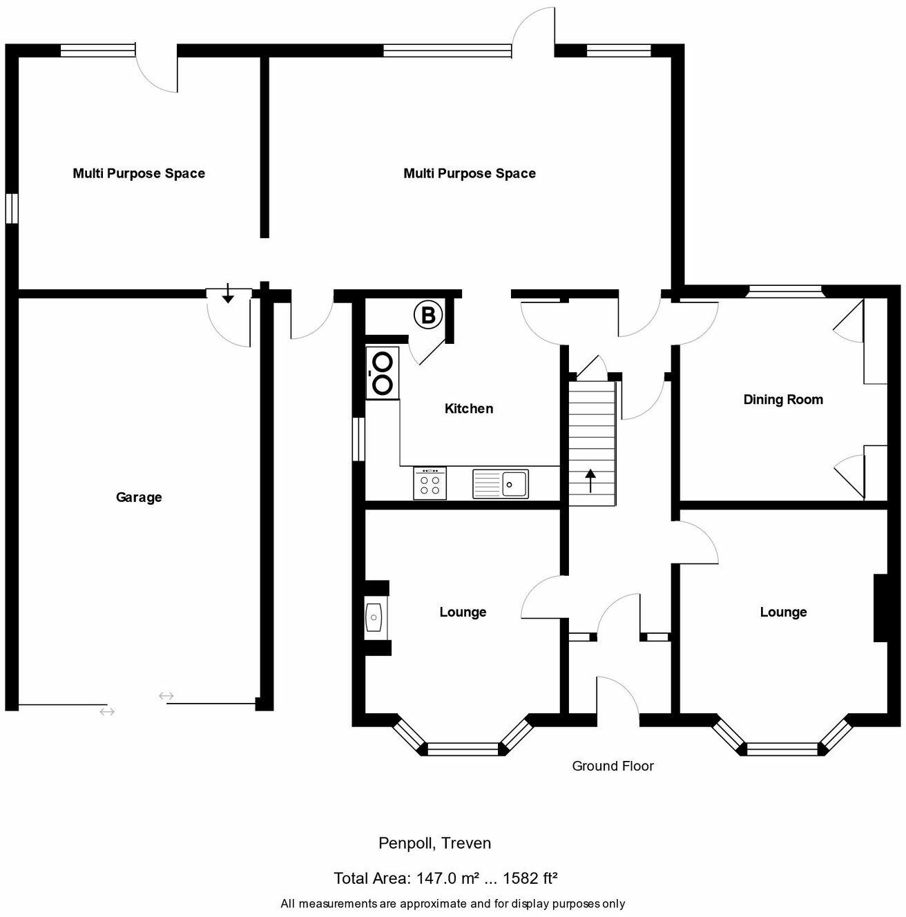 Treven, Tintagel PL34 floorplan