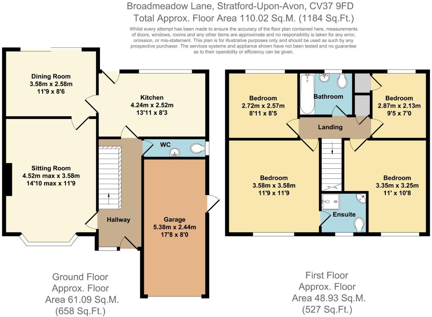 Broadmeadow Lane, Stratford-upon-Avon floorplan
