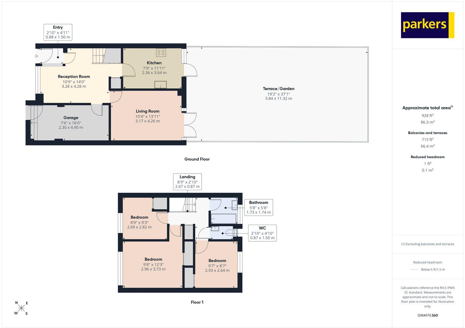 Green Acre Mount, Tilehurst, Reading, Berkshire, RG30 floorplan