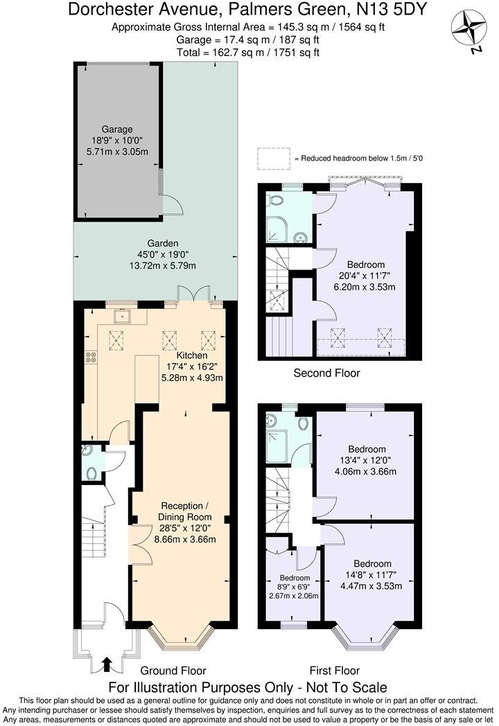 Dorchester Avenue, Palmers Green, N13 floorplan