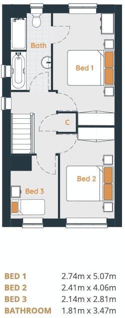 Plot 23 & 24 The Sandall, Mill Lane, Camblesforth, YO8 8HW floorplan