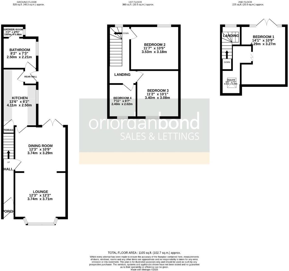 Harborough Road, Rushden, Northamptonshire NN10 floorplan