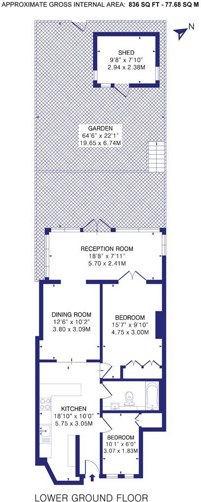 Hillfield Avenue, London, N8 floorplan