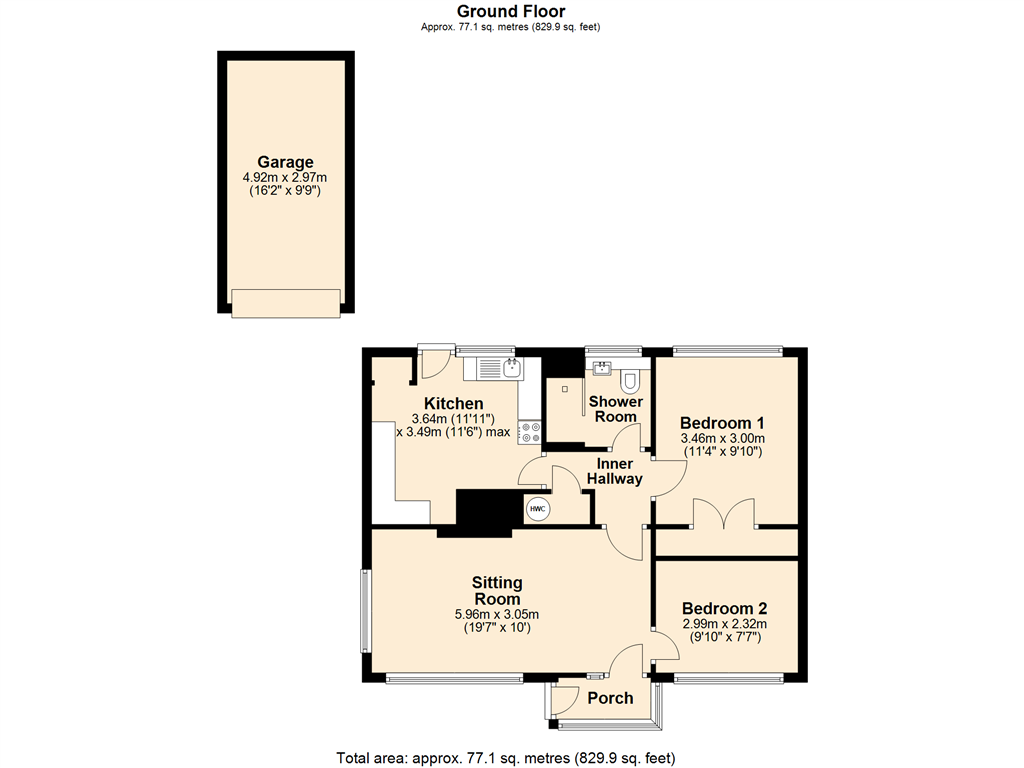 Zeals Rise, Zeals, Warminster, Wiltshire, BA12 floorplan