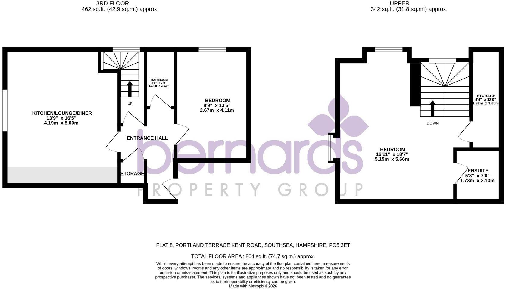 Portland Terrace, Kent Road, Southsea floorplan