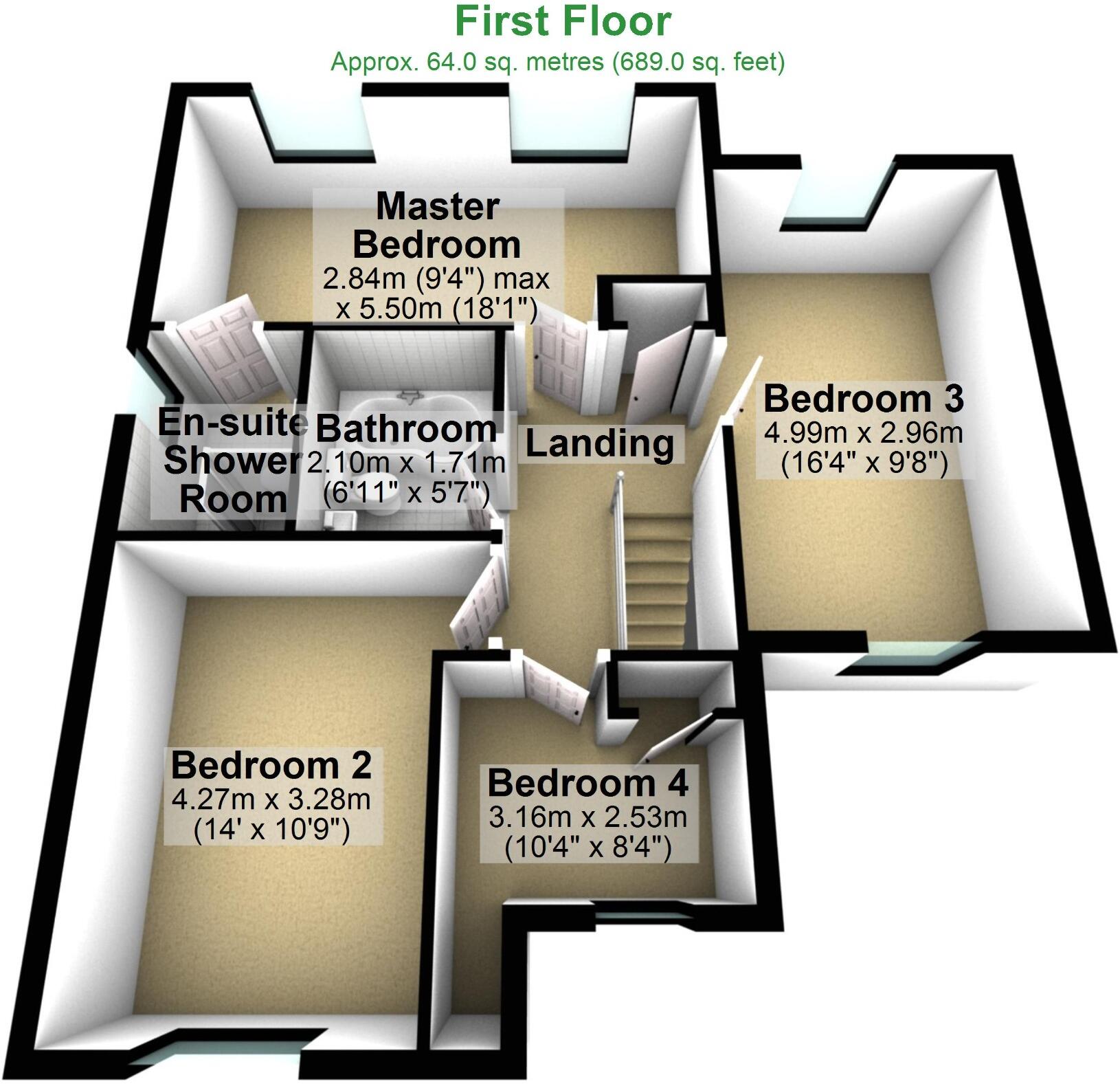 Wolfs Fell Close, Chipping, Lancs, PR3 floorplan