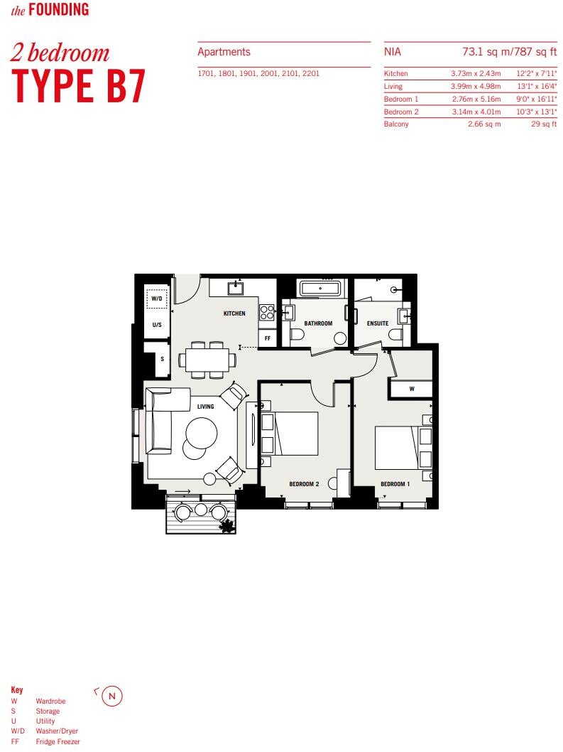 The Founding, Canada Water, SE16 floorplan