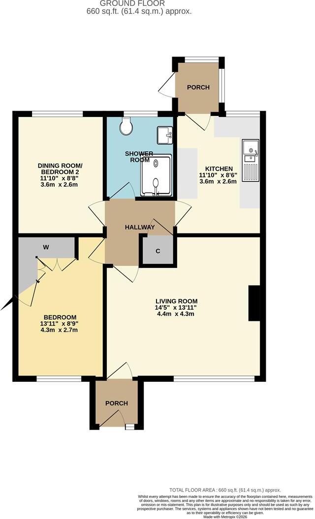 Enys Close, Truro floorplan