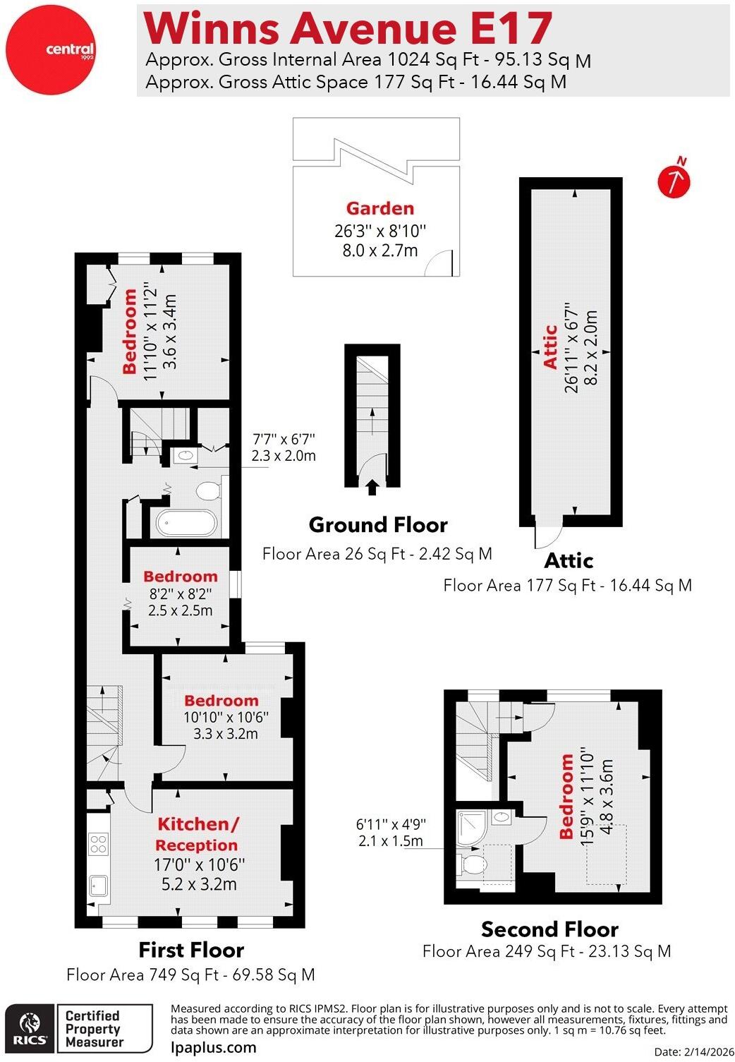 Winns Avenue, Walthamstow, London, E17 floorplan