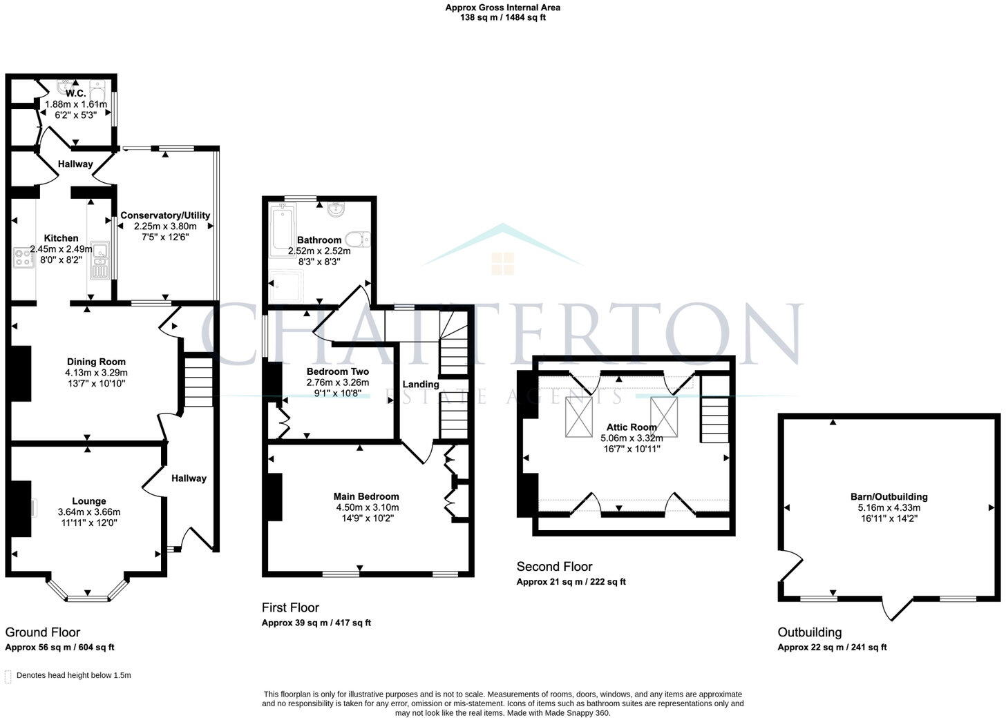 Windsor Road, Evesham, WR11 4QF floorplan