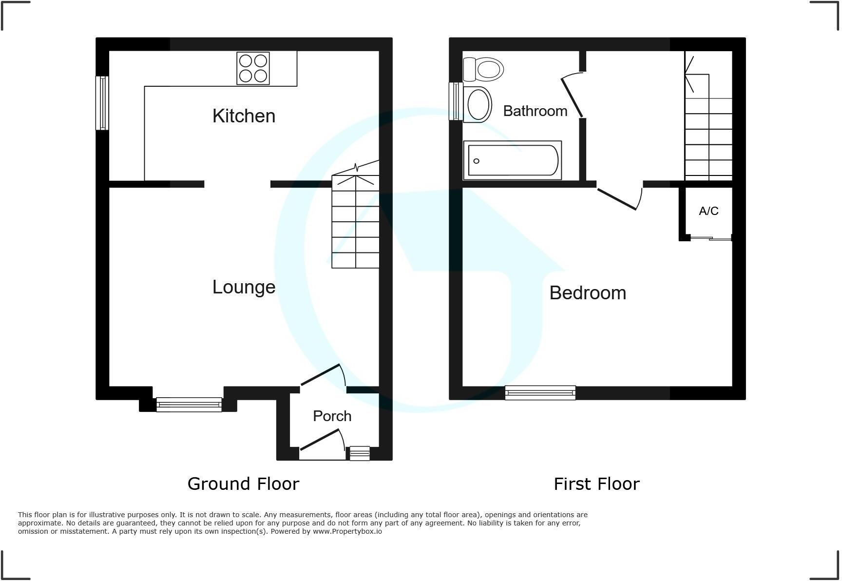 1 Bedroom house to rent, Chandos Close, West Swindon floorplan