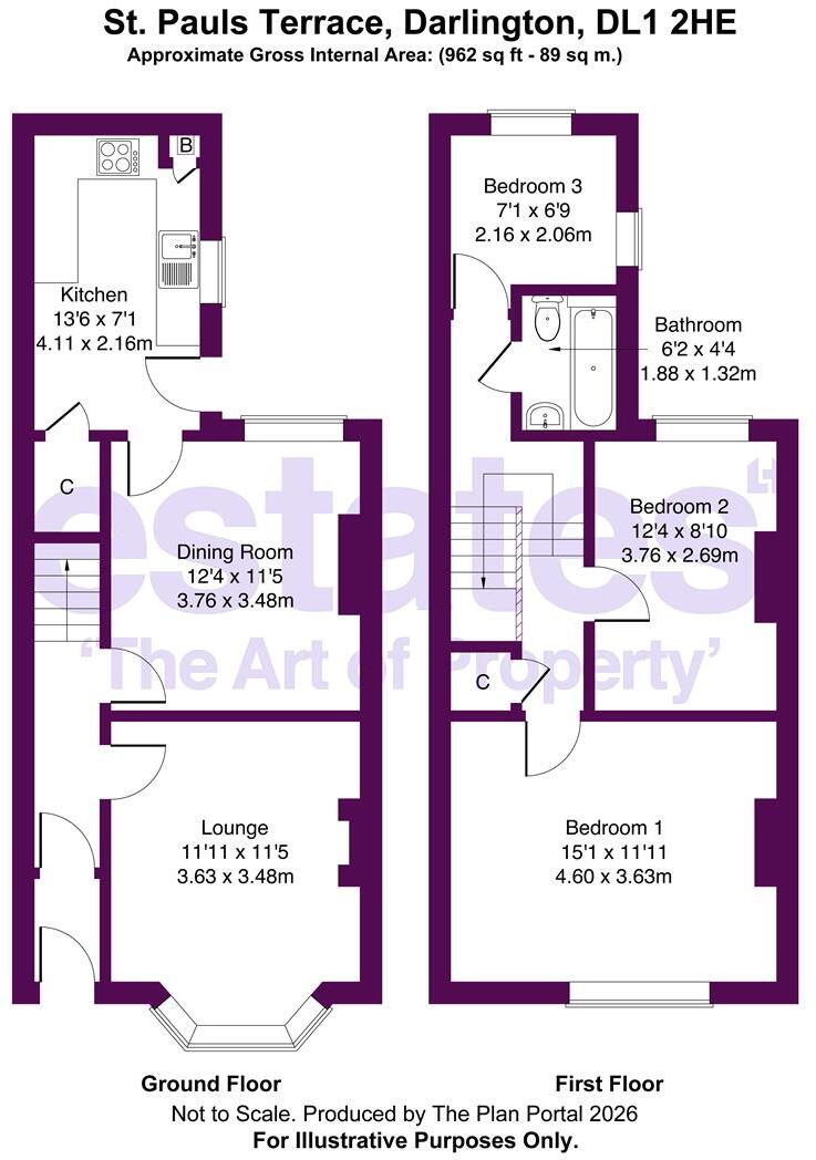 St. Pauls Terrace, Darlington, DL1 2HE floorplan