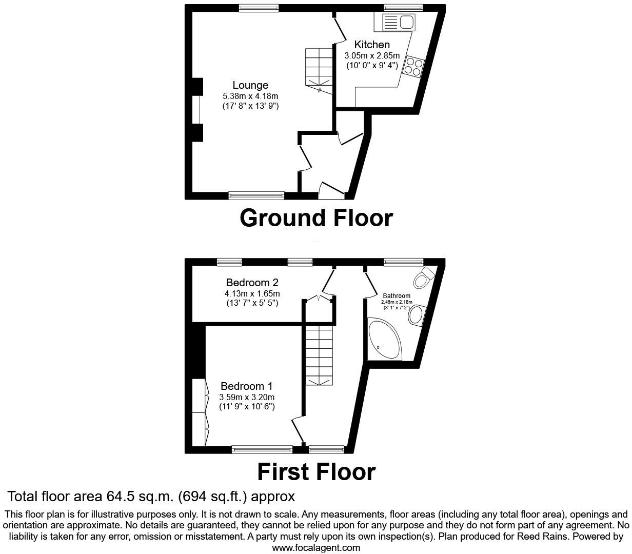 Bradshaw Lane, Halifax, West Yorkshire, HX2 floorplan