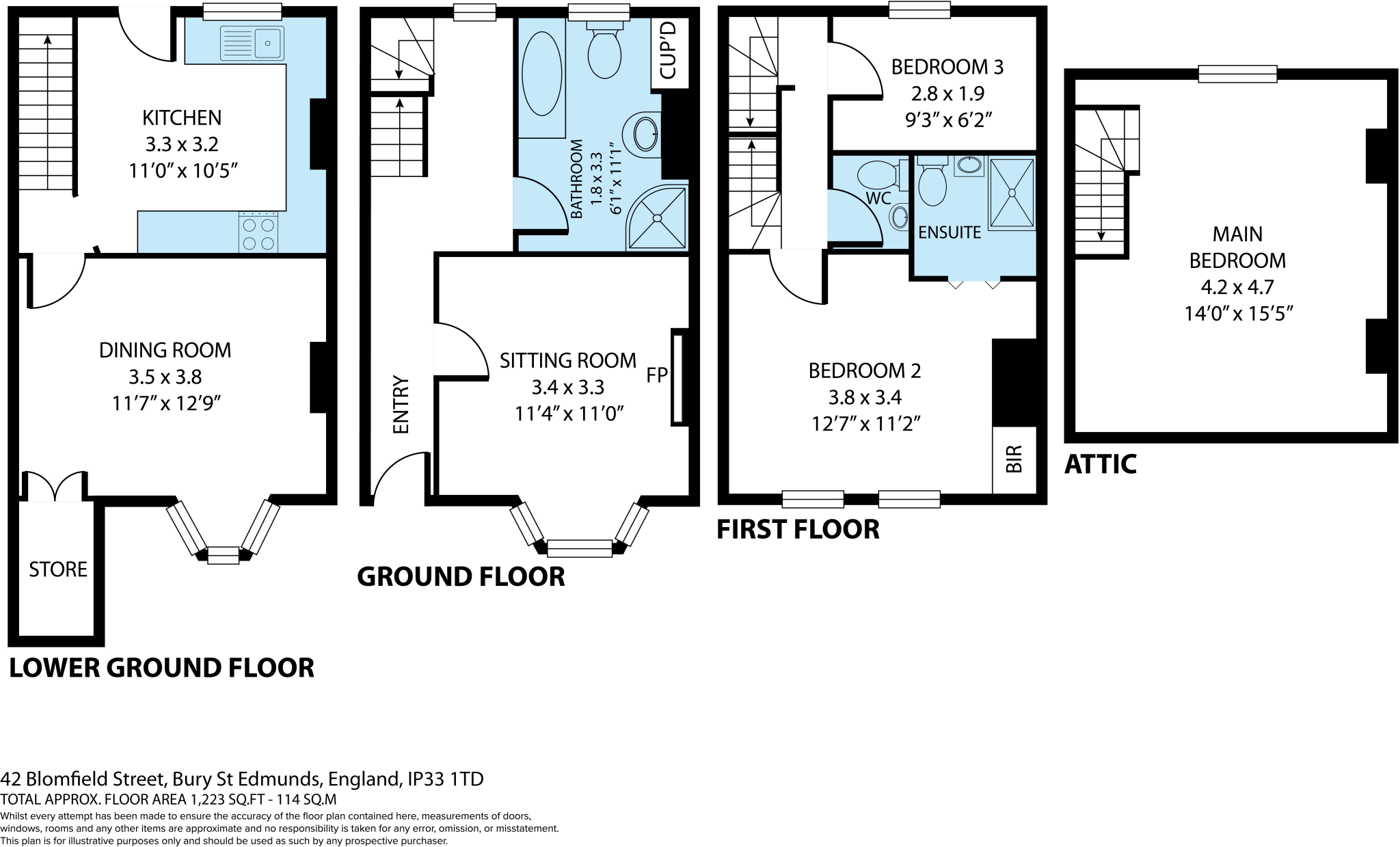 Blomfield Street, Bury St. Edmunds floorplan