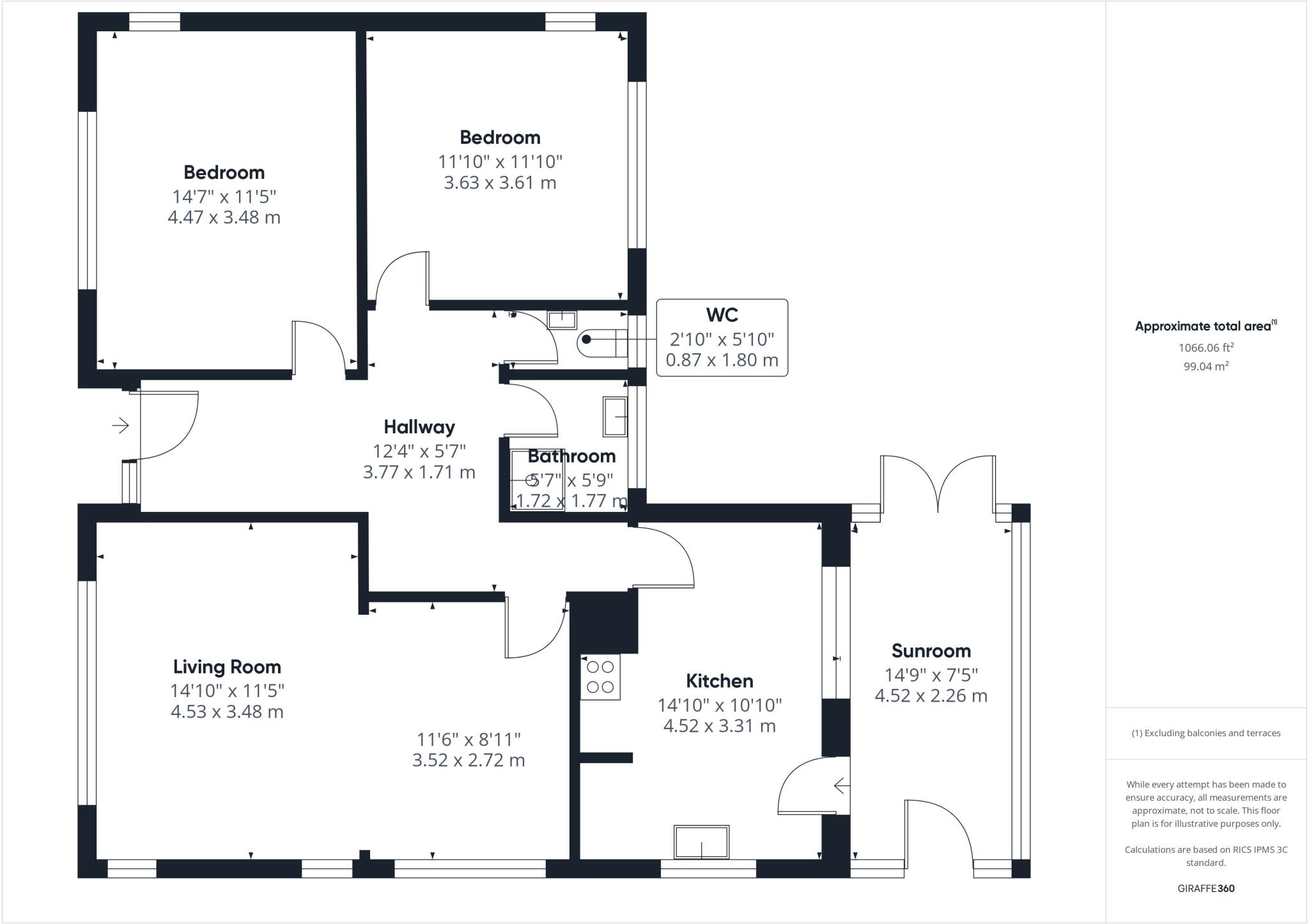 Malcomb Close, Bournemouth, Dorset, BH6 floorplan