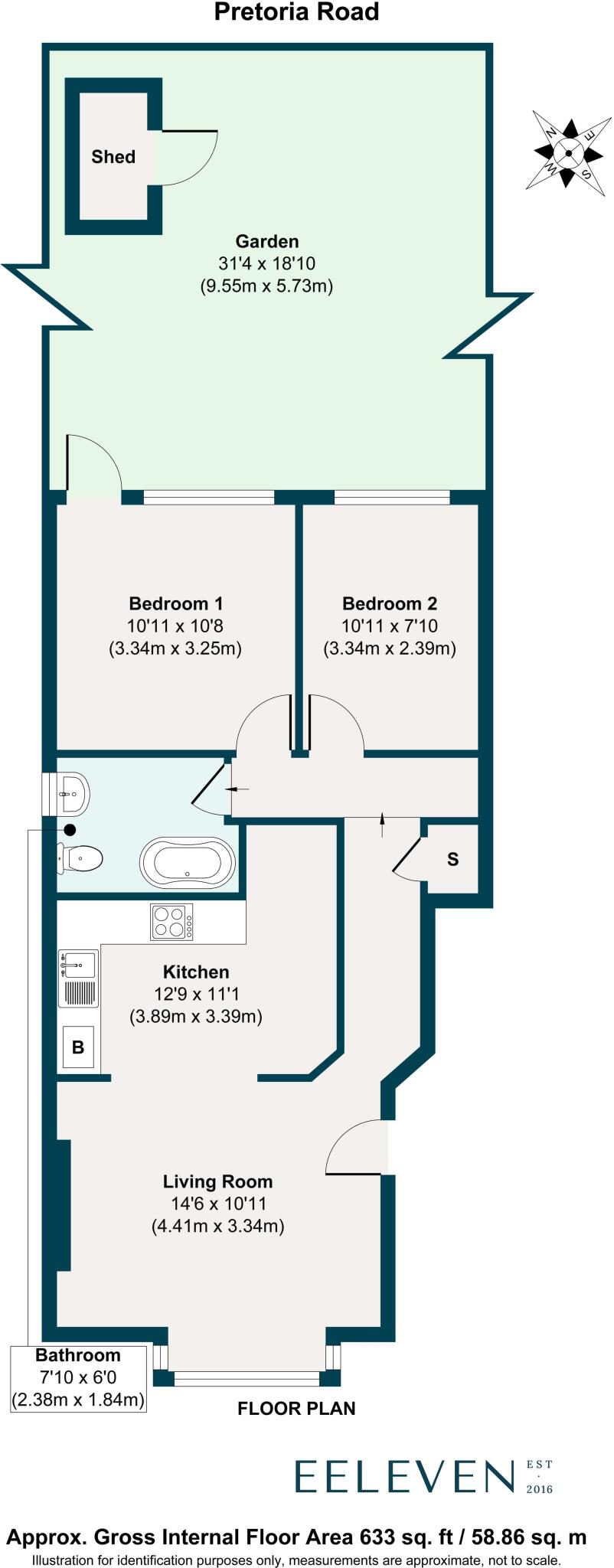 Pretoria Road, Leytonstone, London, E11 floorplan