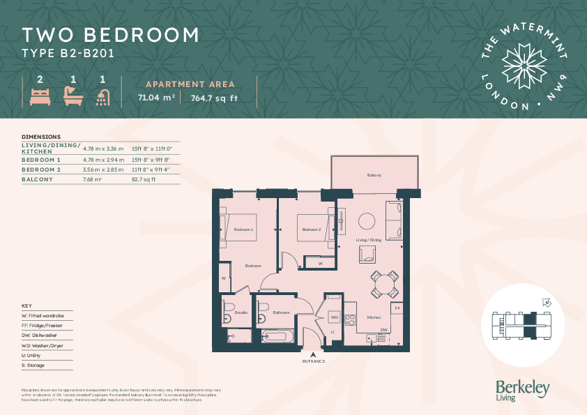 The Watermint, Silkstream, Hendon, NW9 floorplan