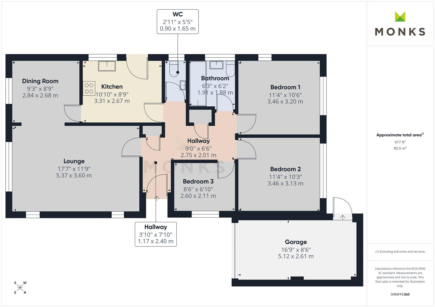Hampton Rise, Oswestry floorplan