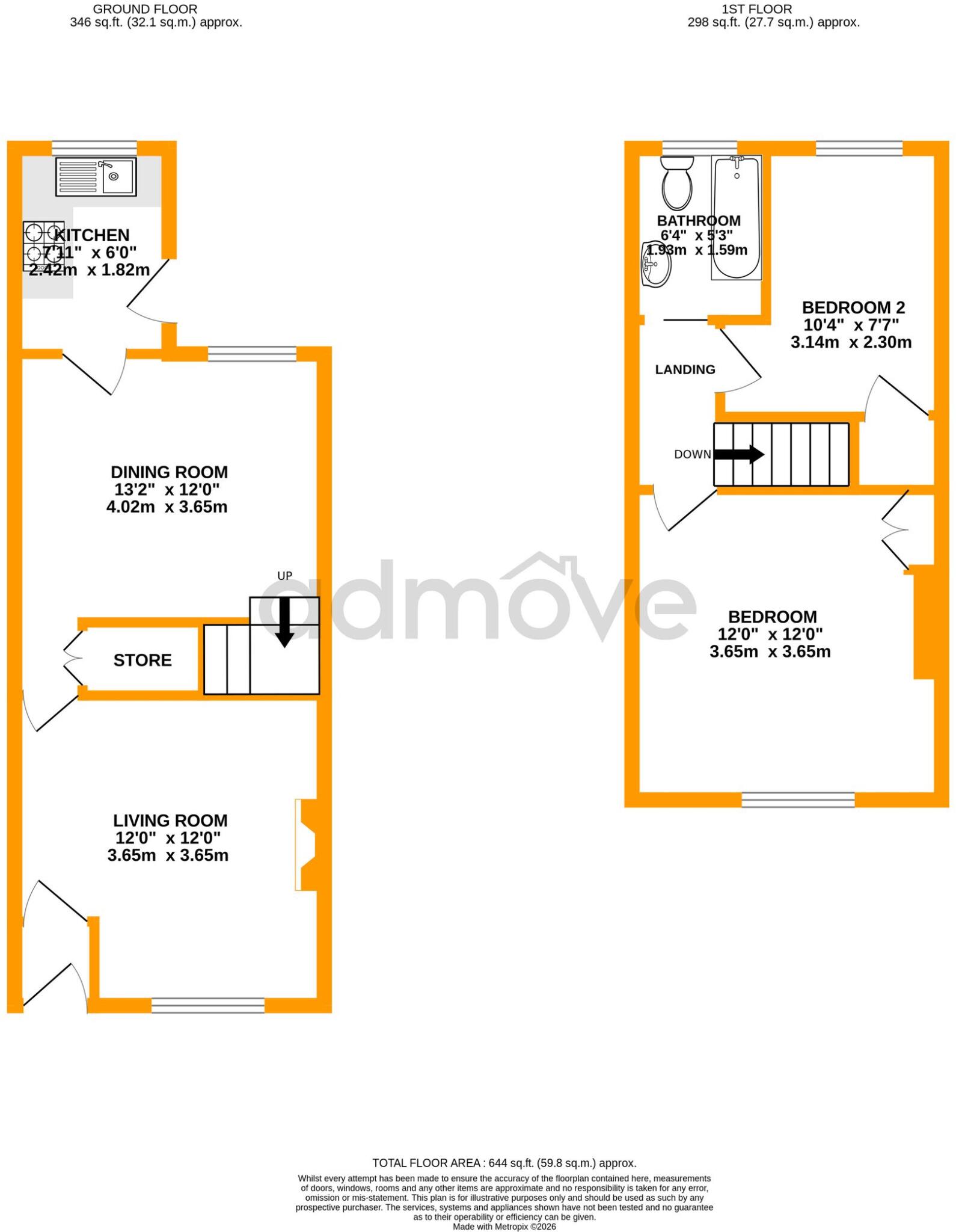 Oldham Street, Warrington, WA4 floorplan
