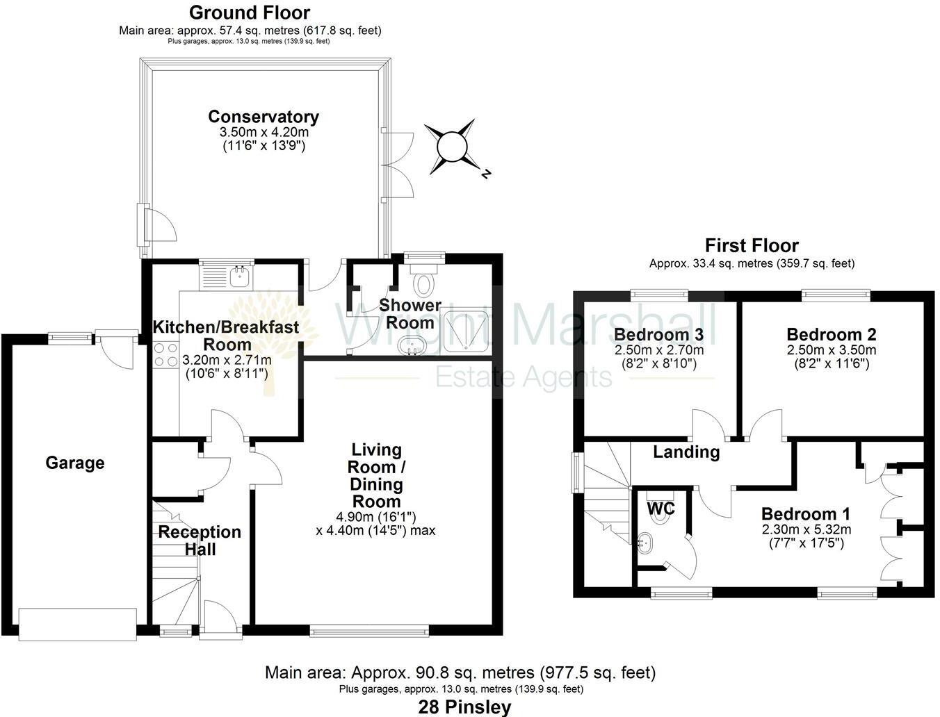 Pinsley View, Wrenbury, Cheshire floorplan