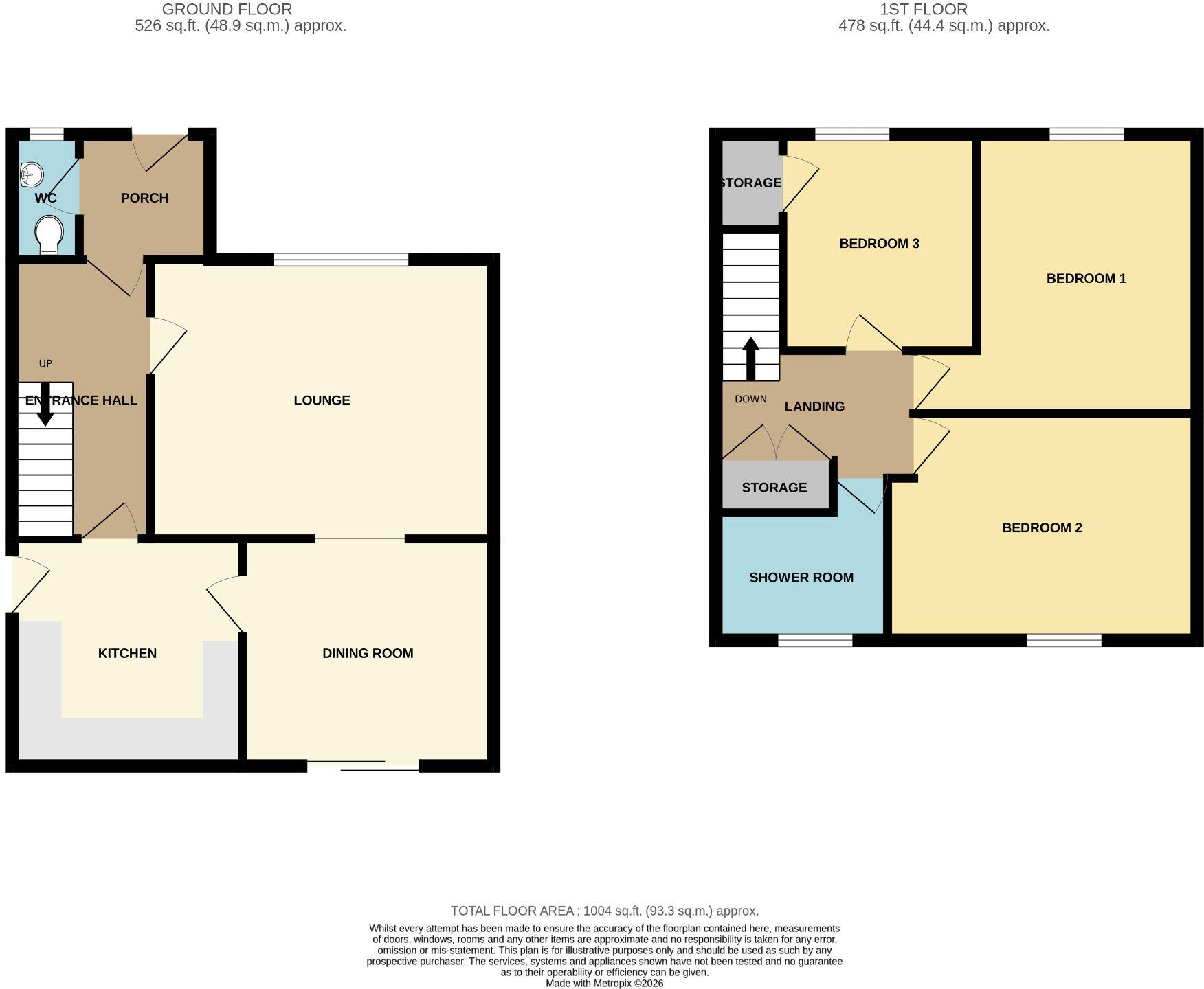 D New Hey Road, Rastrick, HD6 3QG floorplan