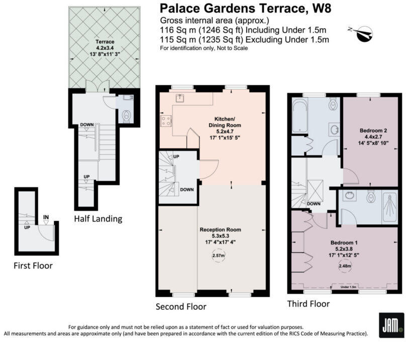 Palace Gardens Terrace, London, W8 4RP floorplan