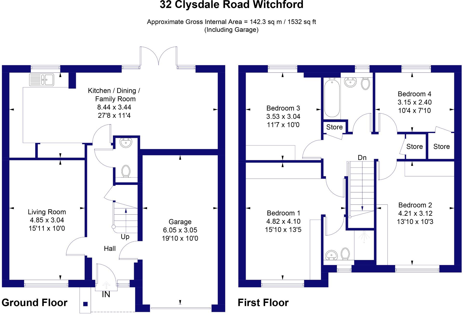 Clydesdale Road, Witchford, Ely, Cambridgeshire floorplan