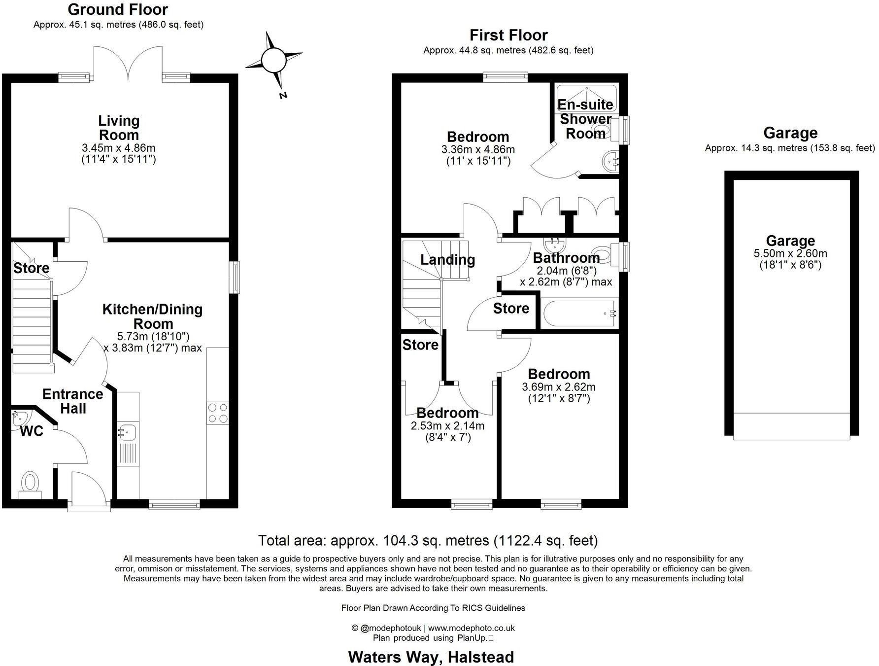 Waters Way, Halstead, CO9 floorplan