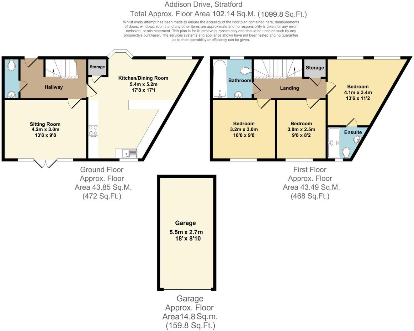 Addison Drive, Stratford-upon-Avon floorplan