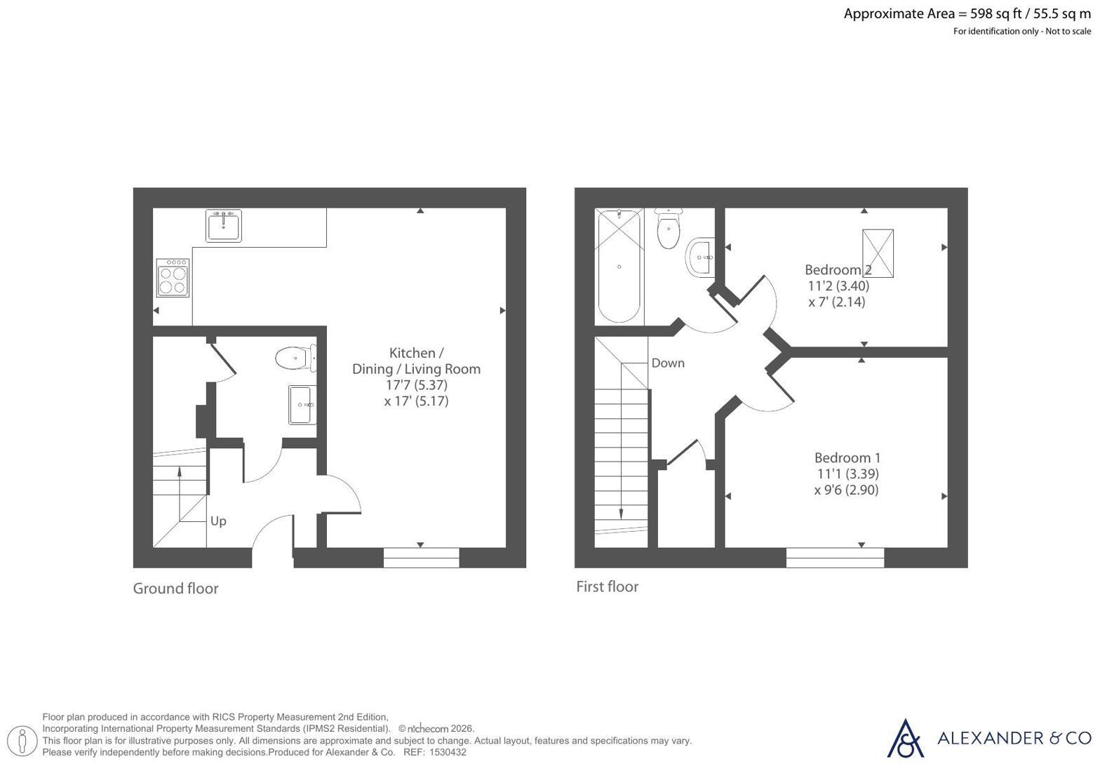 Print Works Close, Brackley, Northamptonshire floorplan