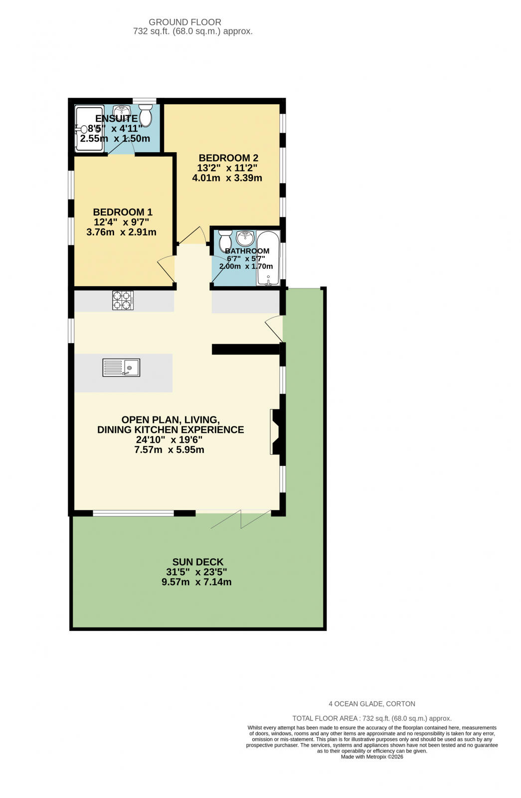 The View, Ocean Glade, Corton NR32 5HN floorplan