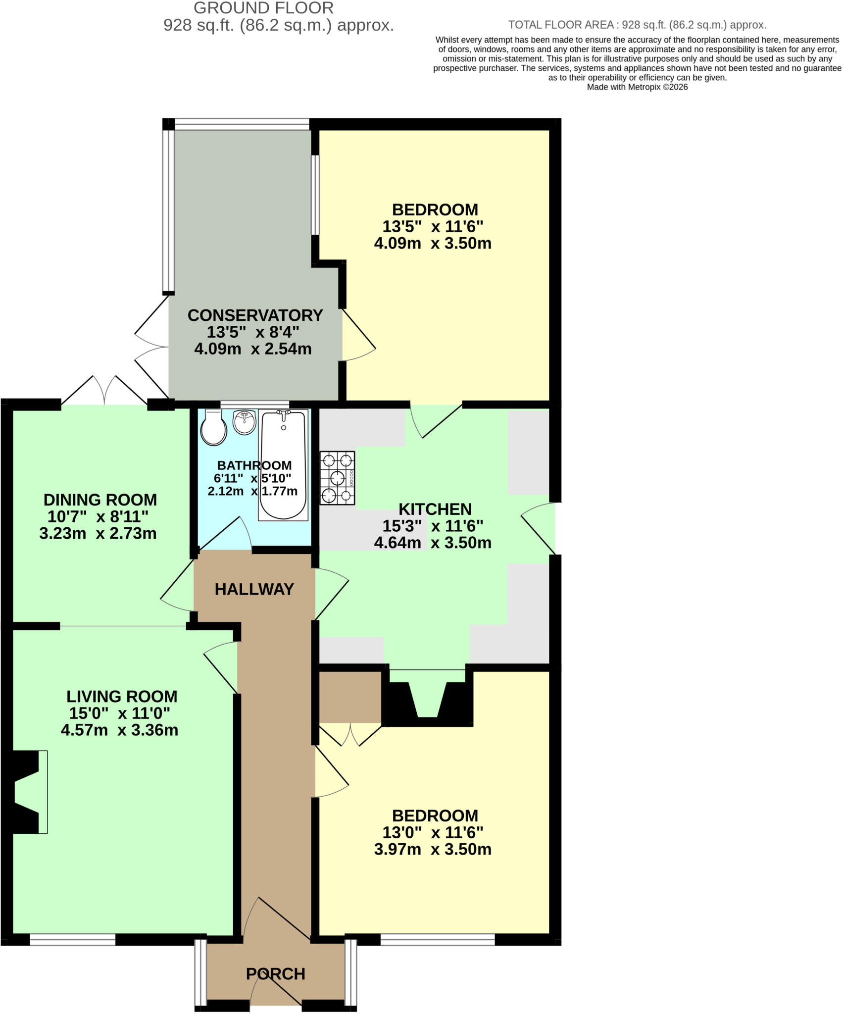 Howard Avenue, Leeds, LS15 floorplan