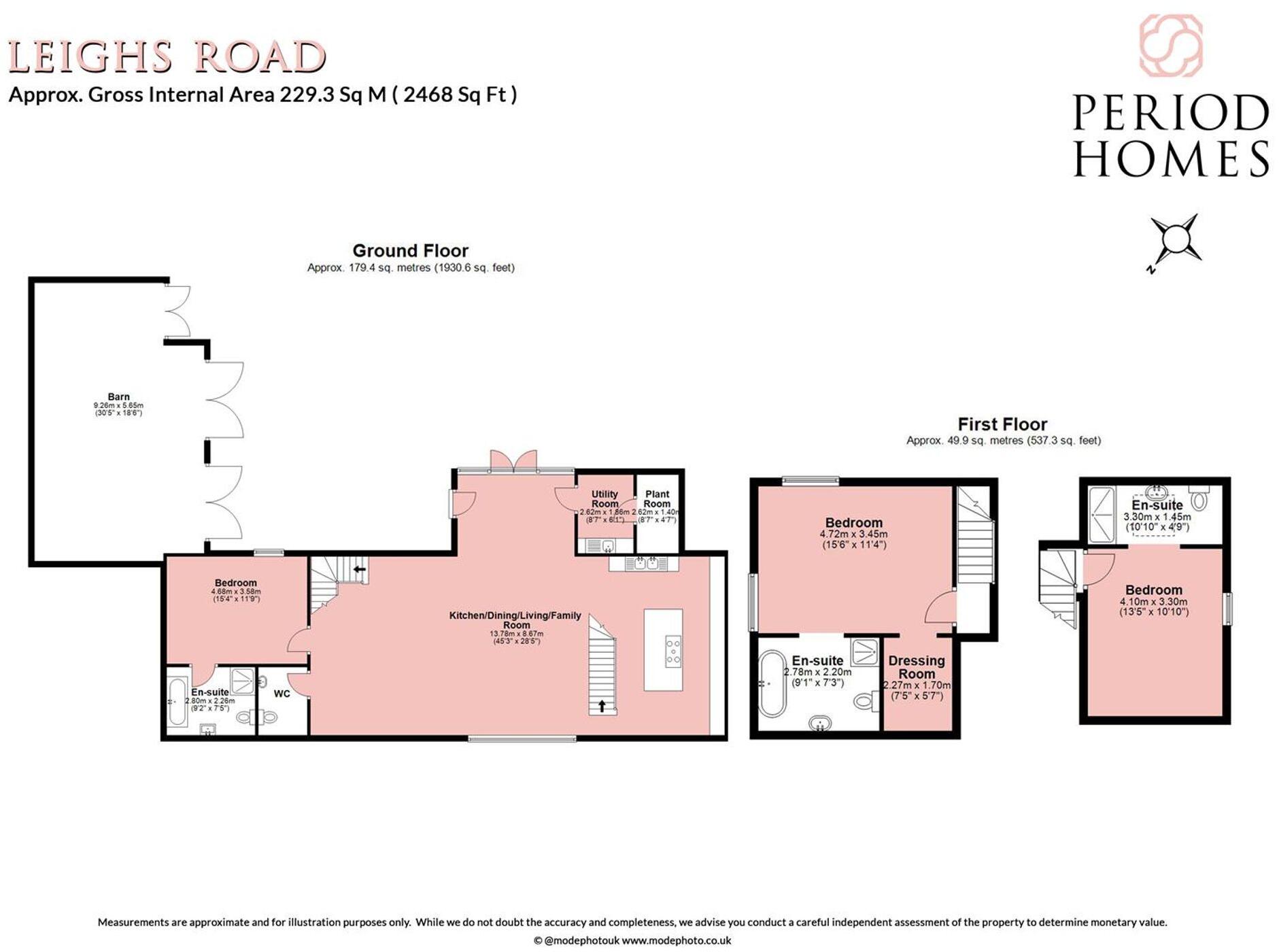 2 Alsteads Barn Alsteads Farm floorplan