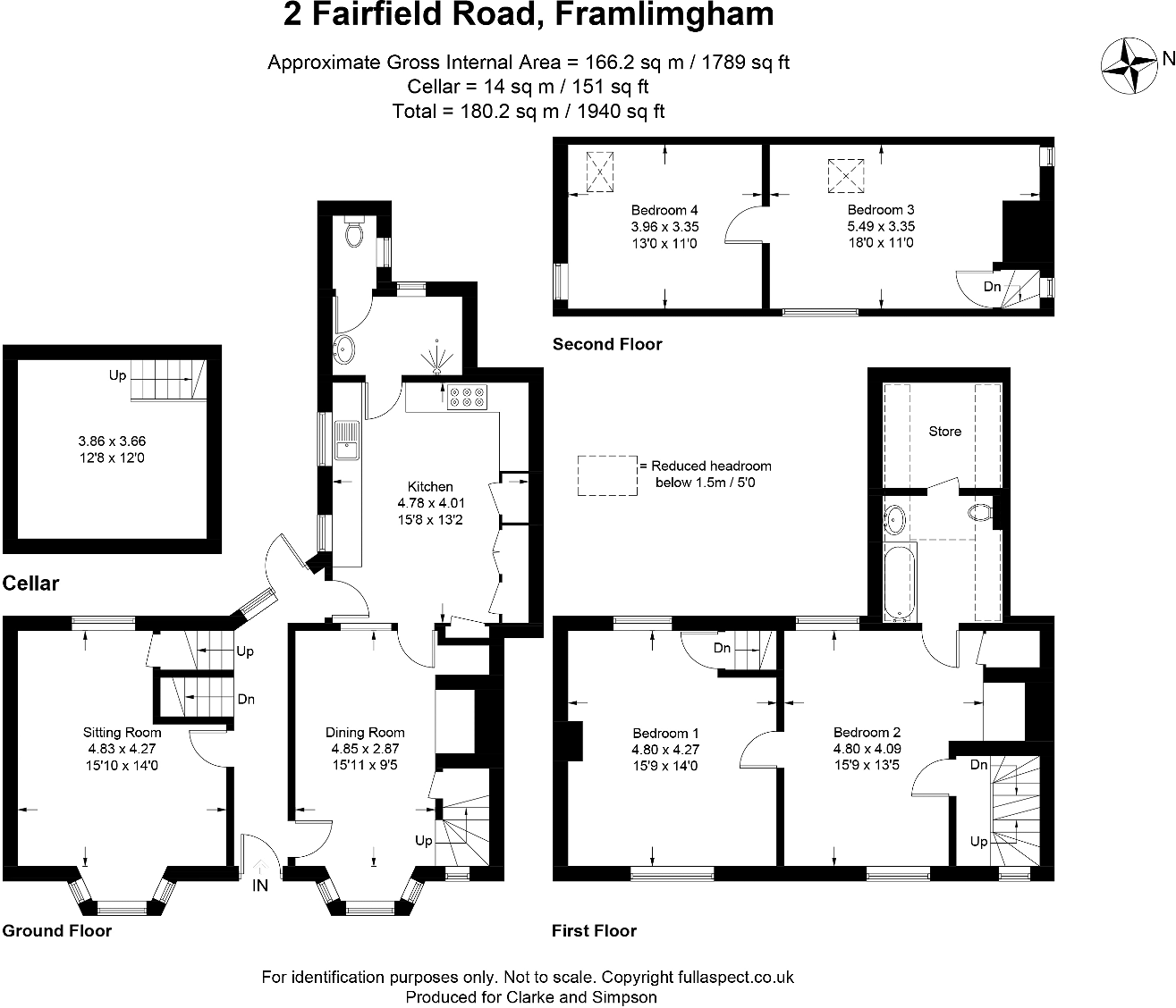 14, Fairfield Road floorplan
